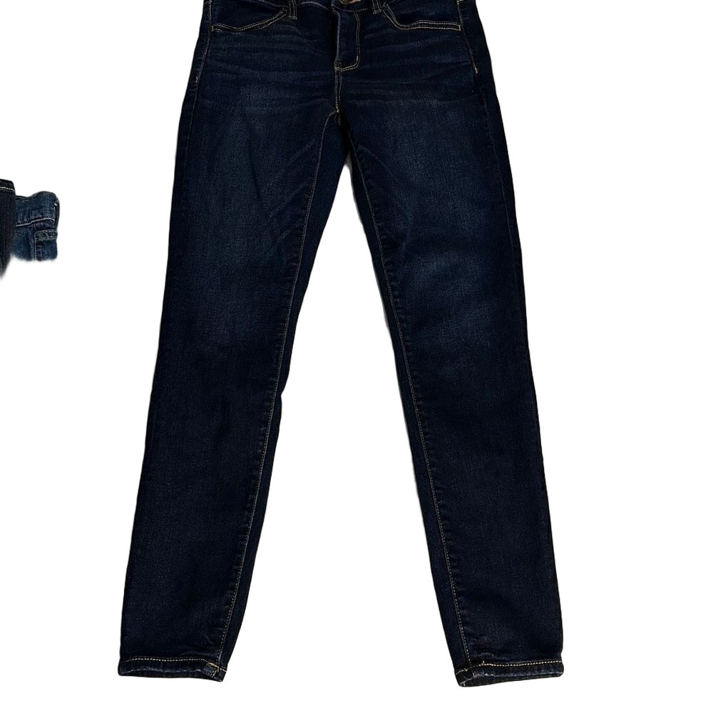 American Eagle Navy Blue Denim Jegging Size 6 Junior Inseam: 28 inches